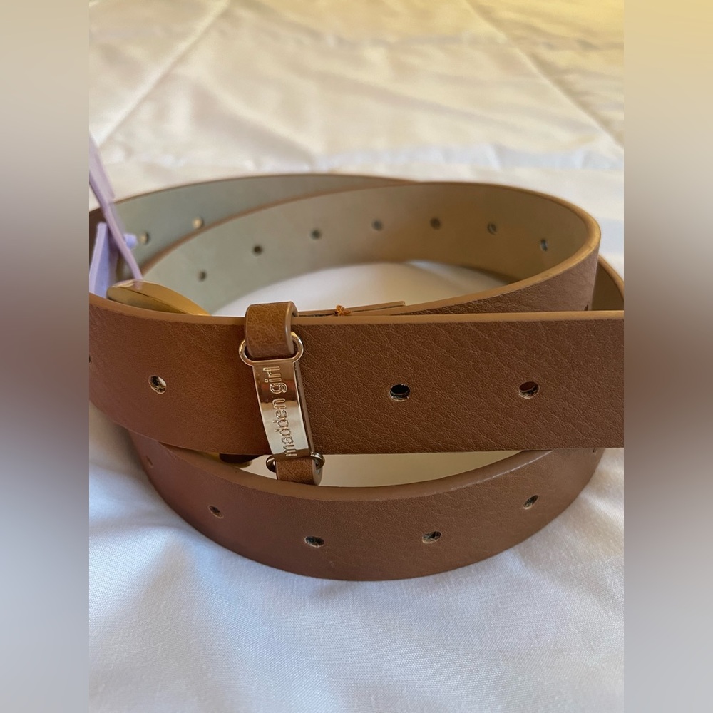 Madden Girl Cognac Belt, size L